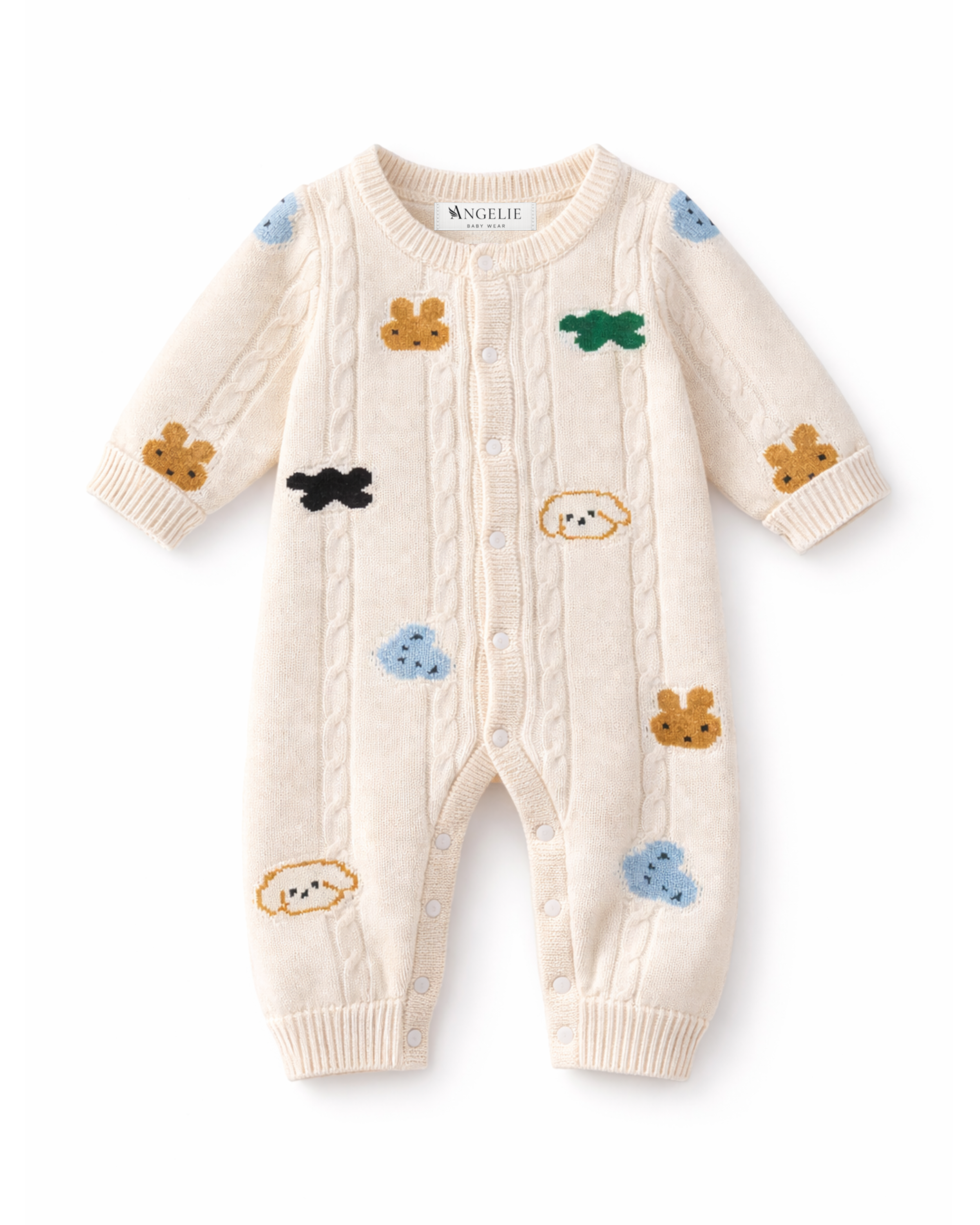 Angelie Animal Knit Jumpsuit