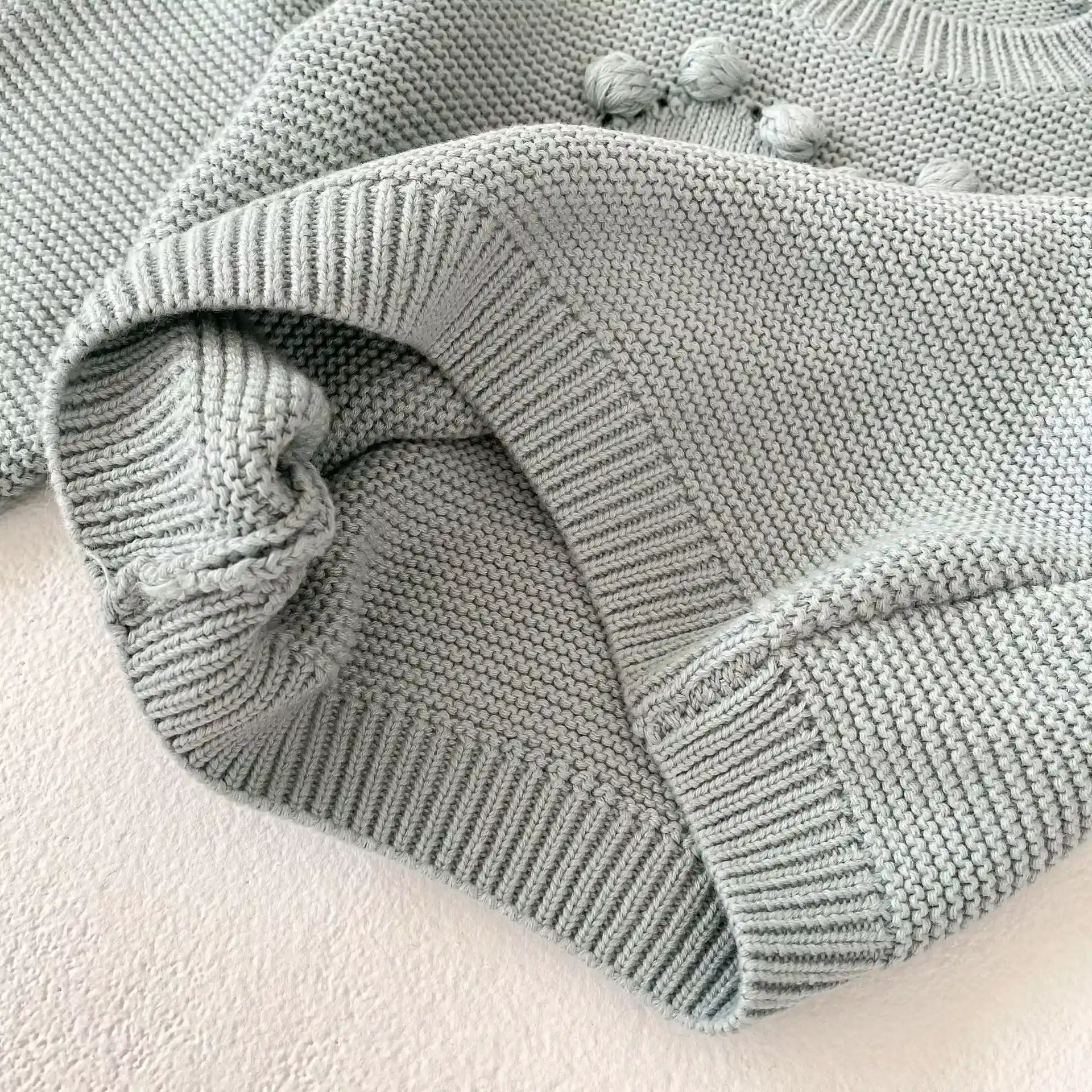 Angelie Pom-Pom Heart Knit Pullover