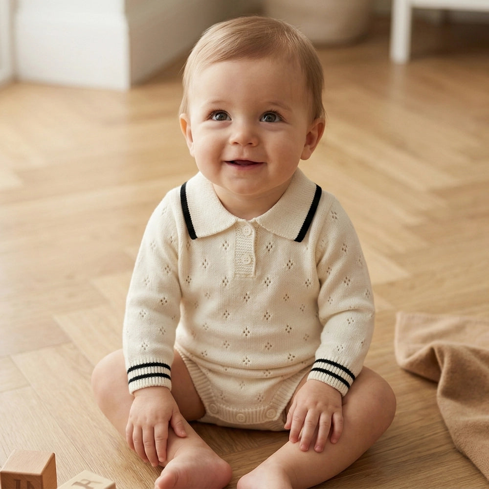 Angelie Diamond Knit Romper