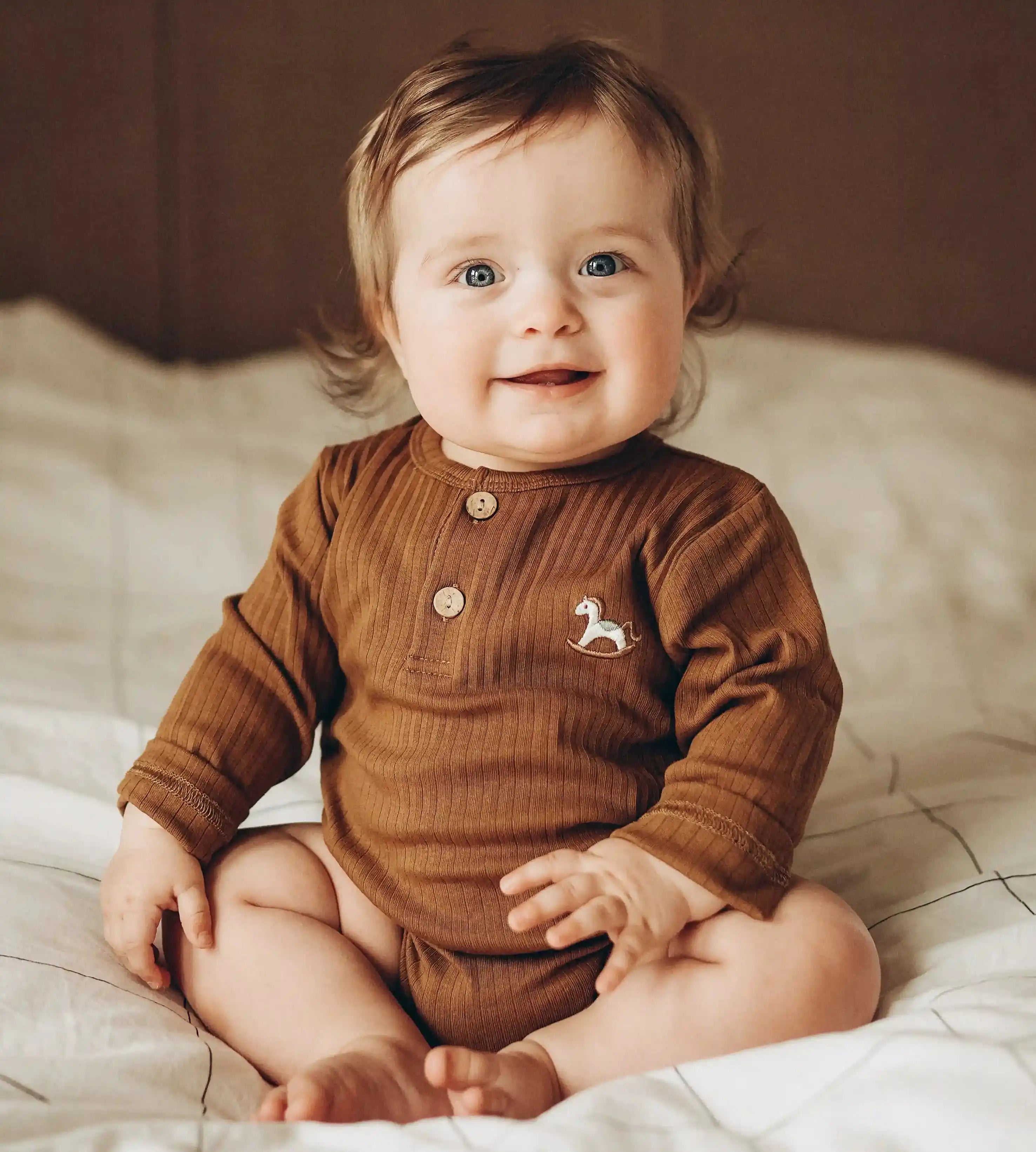Angelie Rocking Horse Knit Romper